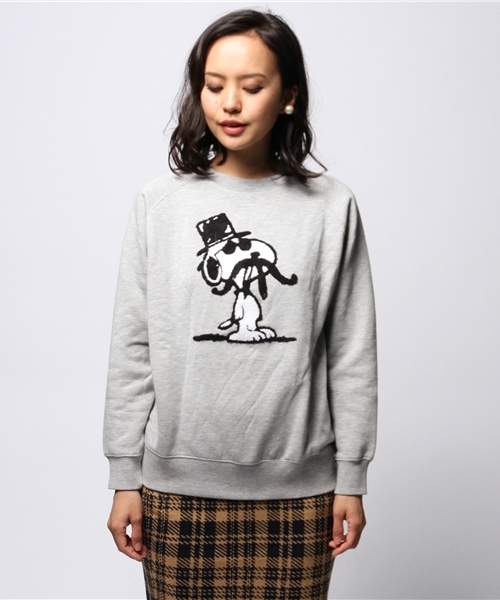 ROSE BUD（ローズバッド）の「【CLASSY掲載】【sweet掲載】LCTT-14258 CHENILLE EMB C/N R/S P/O（スウェット・レディース・ミックスグレー/ネイビー・ONE SIZE）」の11枚目の写真