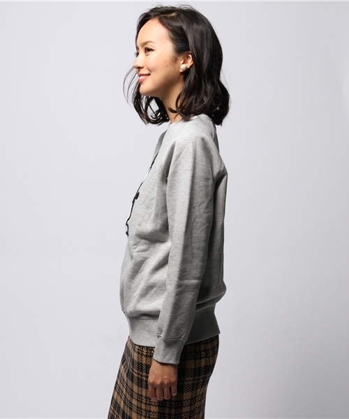 ROSE BUD（ローズバッド）の「【CLASSY掲載】【sweet掲載】LCTT-14258 CHENILLE EMB C/N R/S P/O（スウェット・レディース・ミックスグレー/ネイビー・ONE SIZE）」の10枚目の写真