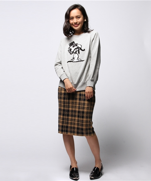 ROSE BUD（ローズバッド）の「【CLASSY掲載】【sweet掲載】LCTT-14258 CHENILLE EMB C/N R/S P/O（スウェット・レディース・ミックスグレー/ネイビー・ONE SIZE）」の8枚目の写真