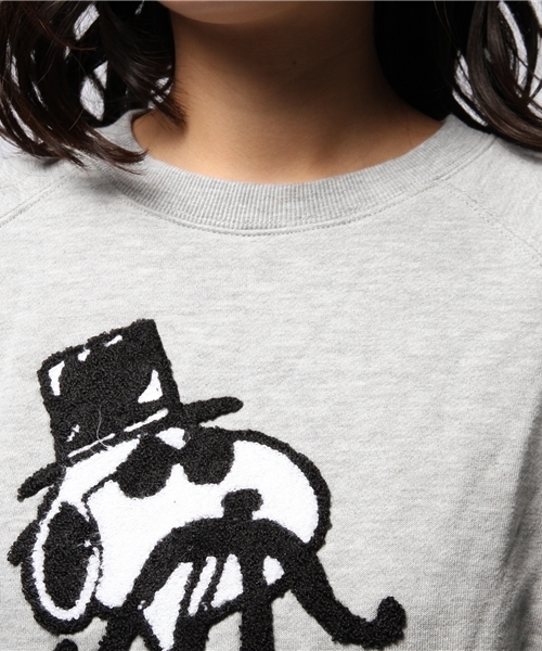 ROSE BUD（ローズバッド）の「【CLASSY掲載】【sweet掲載】LCTT-14258 CHENILLE EMB C/N R/S P/O（スウェット・レディース・ミックスグレー/ネイビー・ONE SIZE）」の7枚目の写真