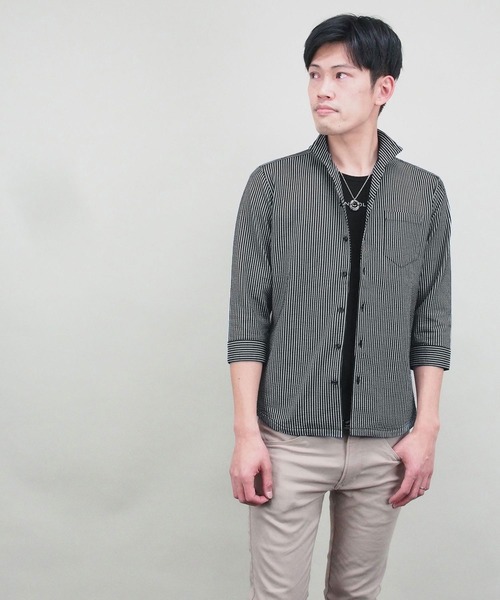 NICOLE CLUB FOR MEN（ニコルクラブフォーメン）の「イタリアンカラ－シャツ（シャツ/ブラウス・メンズ・その他4/その他1/その他3/その他2・LARGE/X-LARGE/MEDIUM）」の3枚目の写真