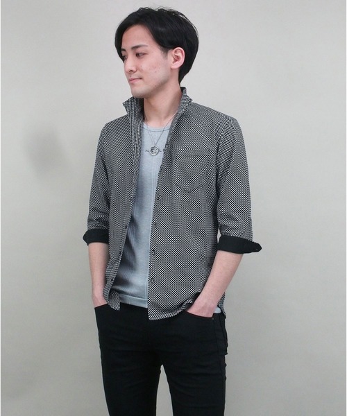 NICOLE CLUB FOR MEN（ニコルクラブフォーメン）の「イタリアンカラ－シャツ（シャツ/ブラウス・メンズ・その他4/その他1/その他3/その他2・LARGE/X-LARGE/MEDIUM）」の4枚目の写真