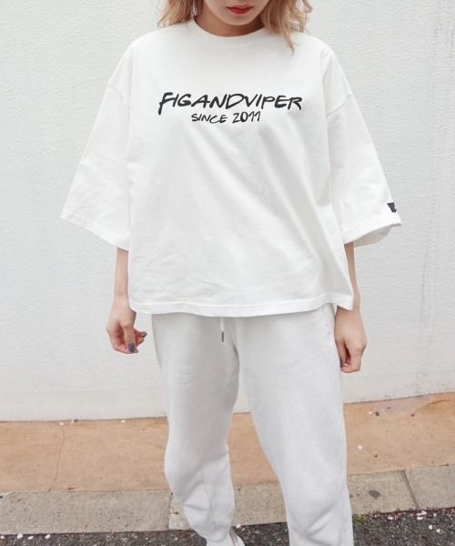 FIG&VIPER（フィグアンドバイパー）の「2011MID-T（Tシャツ/カットソー・レディース・ホワイト/ブラック・FREE）」の2枚目の写真