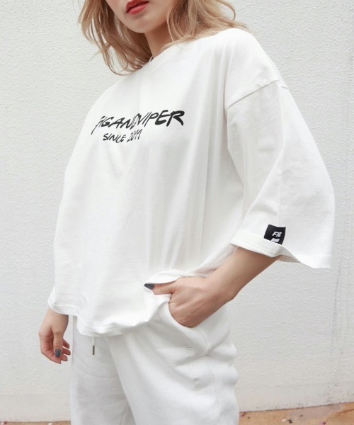 FIG&VIPER（フィグアンドバイパー）の「2011MID-T（Tシャツ/カットソー・レディース・ホワイト/ブラック・FREE）」の7枚目の写真