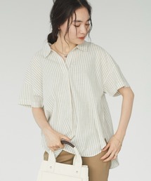スキッパーリネンブレンドシャツ　＊◇