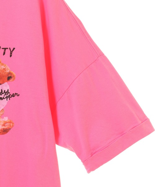 Candy Stripper（キャンディストリッパー）の「BEARS IN LINGERIE BIG BIG Tシャツ（Tシャツ/カットソー・レディース・ピンク/ブラック/オフホワイト/ライトブルー・2）」の7枚目の写真