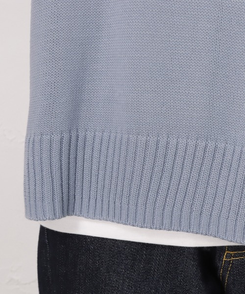 NAVY(ネイビー)の「キーネックベスト 半袖Tシャツ アンサンプル(Tシャツ/カットソー・レディース・ライトグレー/サックスブルー/アイボリー・フリー)」の5枚目の写真