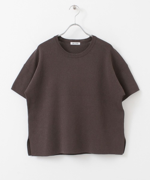 【良品】FORK＆SPOON ペーパーニットTシャツ 半袖 紙素材 良品】FORK＆SPOON ペーパーニットTシャツ 半袖 紙素材 - メルカリ