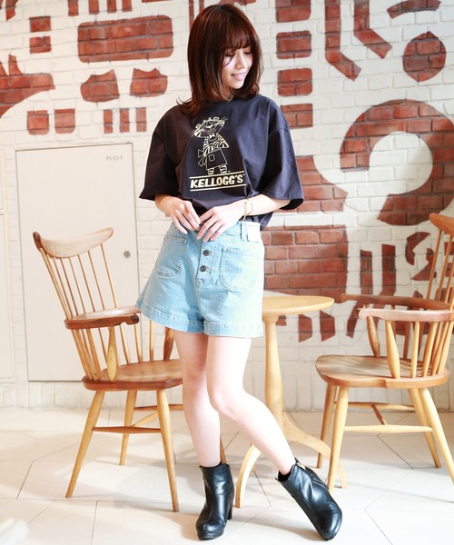 WESTSEA（ウエストシー）の「ストレッチデニム バックシャーリング ショートパンツ（その他パンツ・レディース・ホワイト/サックスブルー/ブルー・LL/M/L/S）」の13枚目の写真