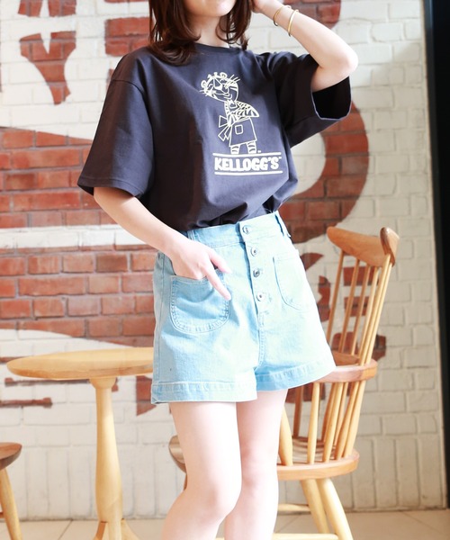 WESTSEA（ウエストシー）の「ストレッチデニム バックシャーリング ショートパンツ（その他パンツ・レディース・ホワイト/サックスブルー/ブルー・LL/M/L/S）」の14枚目の写真