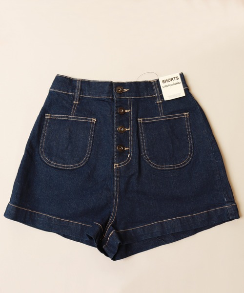 WESTSEA（ウエストシー）の「ストレッチデニム バックシャーリング ショートパンツ（その他パンツ・レディース・ホワイト/サックスブルー/ブルー・LL/M/L/S）」の20枚目の写真