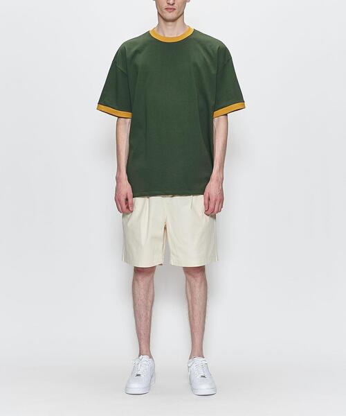 wonderland（ワンダーランド）の「＜wonderland＞ RINGER TEE/Tシャツ（Tシャツ/カットソー・メンズ・ダークグリーン/ライトブルー・1/2）」の3枚目の写真