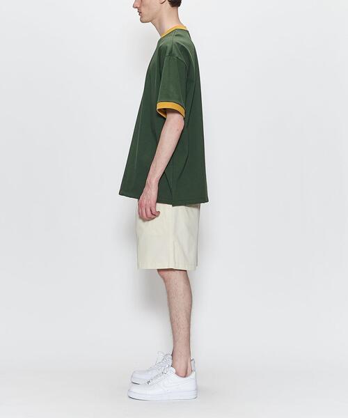 wonderland（ワンダーランド）の「＜wonderland＞ RINGER TEE/Tシャツ（Tシャツ/カットソー・メンズ・ダークグリーン/ライトブルー・1/2）」の4枚目の写真