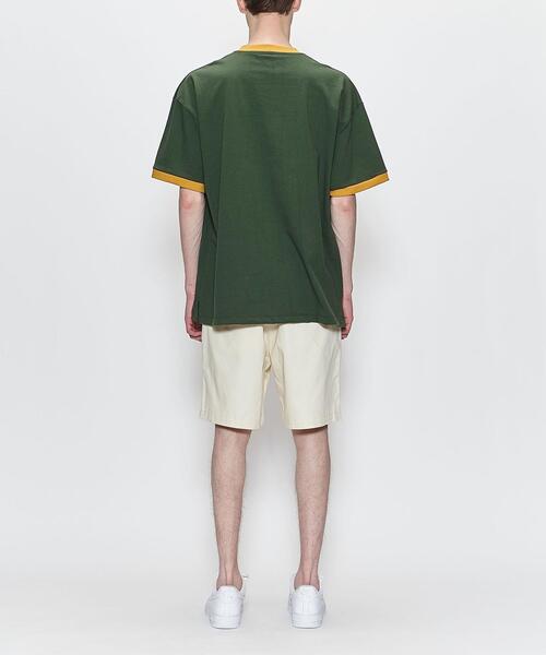 wonderland（ワンダーランド）の「＜wonderland＞ RINGER TEE/Tシャツ（Tシャツ/カットソー・メンズ・ダークグリーン/ライトブルー・1/2）」の5枚目の写真