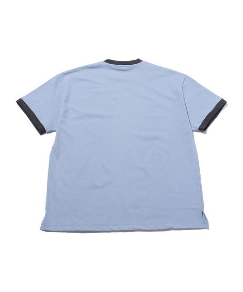 wonderland（ワンダーランド）の「＜wonderland＞ RINGER TEE/Tシャツ（Tシャツ/カットソー・メンズ・ダークグリーン/ライトブルー・1/2）」の6枚目の写真