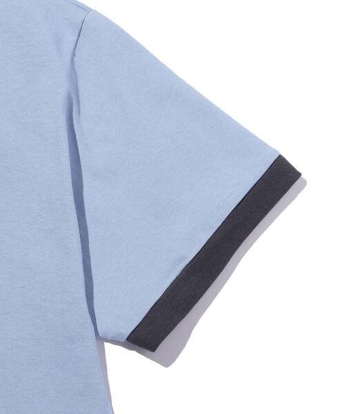 wonderland（ワンダーランド）の「＜wonderland＞ RINGER TEE/Tシャツ（Tシャツ/カットソー・メンズ・ダークグリーン/ライトブルー・1/2）」の8枚目の写真