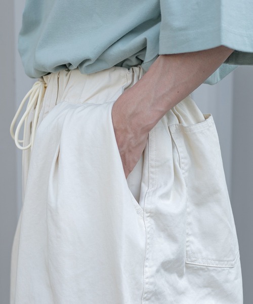 Perushu(ペルーシュ)の「スーパーワイドミリタリーパンツ(その他パンツ・メンズ・オフホワイト/カーキ・SMALL/MEDIUM/LARGE)」の16枚目の写真