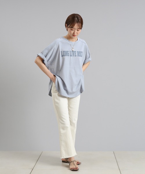 DouDou（ドゥドゥ）の「ブーツカットデニム（デニムパンツ・レディース・ライトベージュ/ブルー・36/38）」の17枚目の写真