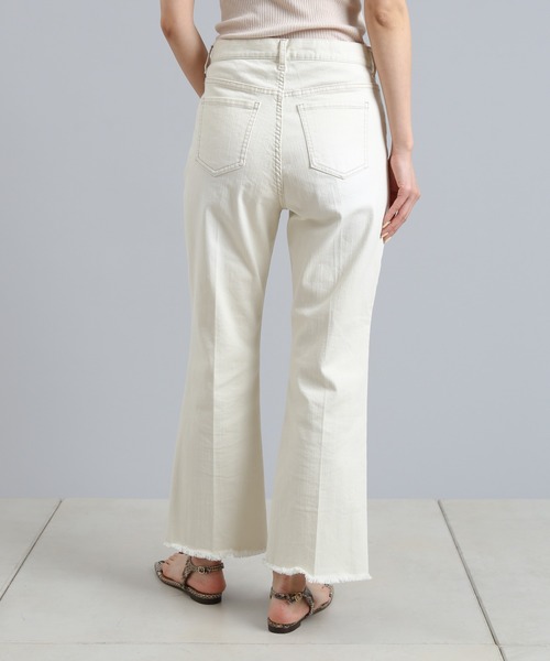 DouDou（ドゥドゥ）の「ブーツカットデニム（デニムパンツ・レディース・ライトベージュ/ブルー・36/38）」の18枚目の写真