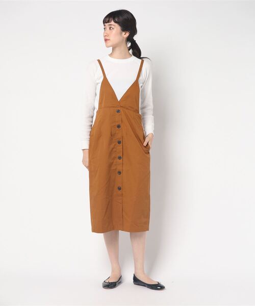 セール ブランド古着 サロペットスカート ジャンパースカート E Hyphen World Gallery イーハイフンワールドギャラリー のファッション通販 Zozoused