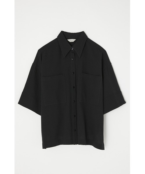 M_(エムアンダーバー)の「【M_】OVERSIZE HALF SLEEVE シャツ(シャツ/ブラウス・レディース・ブラック/アイボリー/スモークピンク・FREE)」の13枚目の写真