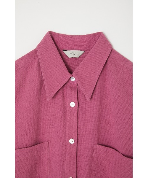 M_(エムアンダーバー)の「【M_】OVERSIZE HALF SLEEVE シャツ(シャツ/ブラウス・レディース・ブラック/アイボリー/スモークピンク・FREE)」の18枚目の写真