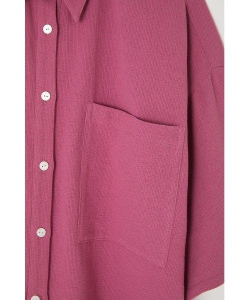 M_(エムアンダーバー)の「【M_】OVERSIZE HALF SLEEVE シャツ(シャツ/ブラウス・レディース・ブラック/アイボリー/スモークピンク・FREE)」の11枚目の写真