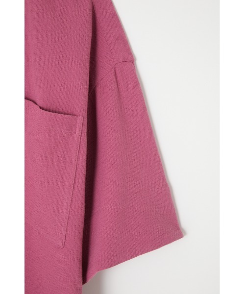 M_(エムアンダーバー)の「【M_】OVERSIZE HALF SLEEVE シャツ(シャツ/ブラウス・レディース・ブラック/アイボリー/スモークピンク・FREE)」の16枚目の写真