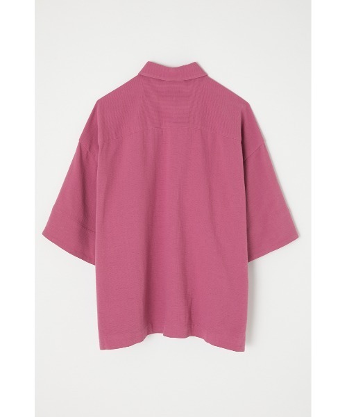 M_(エムアンダーバー)の「【M_】OVERSIZE HALF SLEEVE シャツ(シャツ/ブラウス・レディース・ブラック/アイボリー/スモークピンク・FREE)」の7枚目の写真