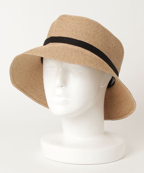 Bocodeco(ボコデコ)の「bocodeco Paper Braid Rollable Hat (SS21-BD-5)(ハット・メンズ・ベージュ系その他/ブラック系その他・FREE)」の1枚目の写真