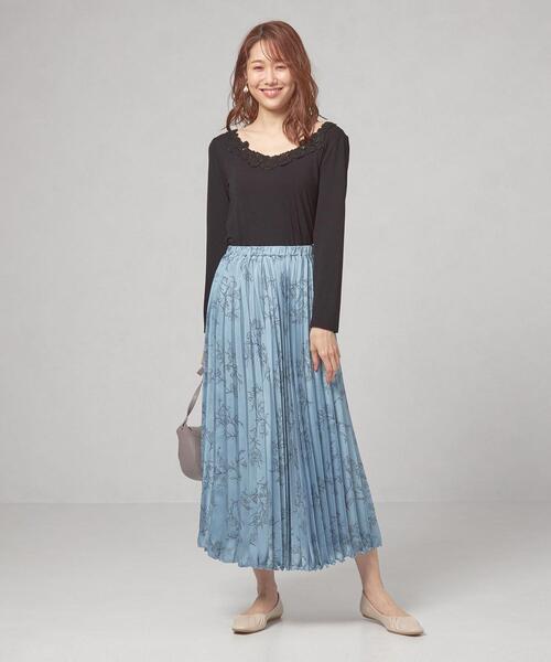 closet story(クローゼットストーリー)の「<closet story(クローゼットストーリー)>フロントレース インナー カットソー(Tシャツ/カットソー・レディース・ブラック/ホワイト・FREE)」の12枚目の写真