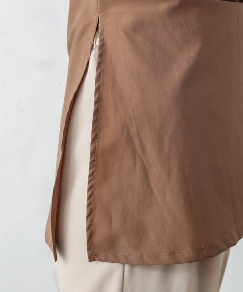 mystic(ミスティック)の「ノースリラッフルブラウス(シャツ/ブラウス・レディース・オフホワイト/ブラック/ブラウン・FREE)」の16枚目の写真