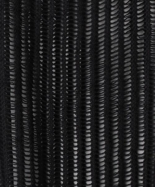 BEAUTY&YOUTH UNITED ARROWS（ビューティーアンドユースユナイテッドアローズ）の「BY 麻ブレンドメッシュショートスリーブ ニット -ウォッシャブル-（ニット/セーター・レディース・ブラック/ターコイズブルー/モカ・FREE）」の19枚目の写真