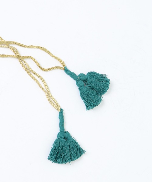 salle de bal（サルデバル）の「【 Craft India by PEAPOD 】 刺繍＆ビーズ バッグ ミラーミラー/リーフネスト 巾着バック FRH（ショルダーバッグ・レディース・ライトグレー/カーキ/イエロー/ダークグレー・FREE）」の16枚目の写真