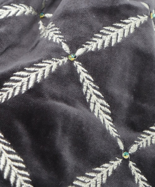 salle de bal（サルデバル）の「【 Craft India by PEAPOD 】 刺繍＆ビーズ バッグ ミラーミラー/リーフネスト 巾着バック FRH（ショルダーバッグ・レディース・ライトグレー/カーキ/イエロー/ダークグレー・FREE）」の18枚目の写真