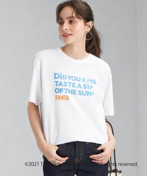 green label relaxing(グリーンレーベルリラクシング)の「【別注】DRINK プルオーバー カットソー ロゴ プリント Tシャツ(Tシャツ/カットソー・レディース・ブラック/オフホワイト/その他1・FREE)」の3枚目の写真