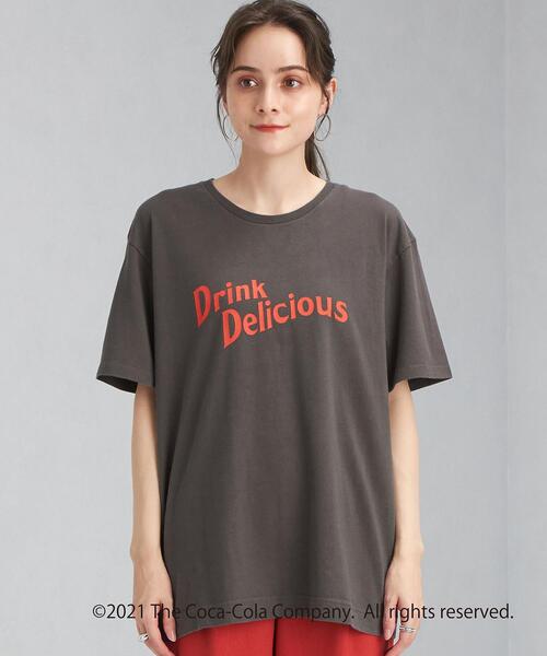 green label relaxing(グリーンレーベルリラクシング)の「【別注】DRINK プルオーバー カットソー ロゴ プリント Tシャツ(Tシャツ/カットソー・レディース・ブラック/オフホワイト/その他1・FREE)」の6枚目の写真