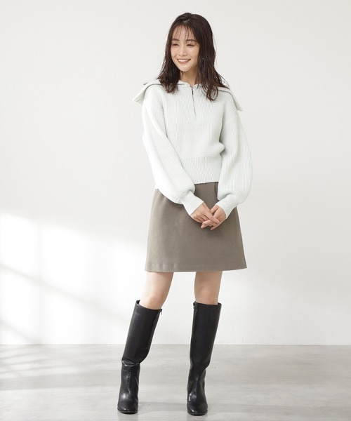 N.（N. Natural Beauty Basic）（エヌエヌナチュラルビューティーベーシック）の「◆サイドジップロングブーツ（ブーツ・レディース・ブラック/ベージュ・22.5/24.5/23.5）」の14枚目の写真