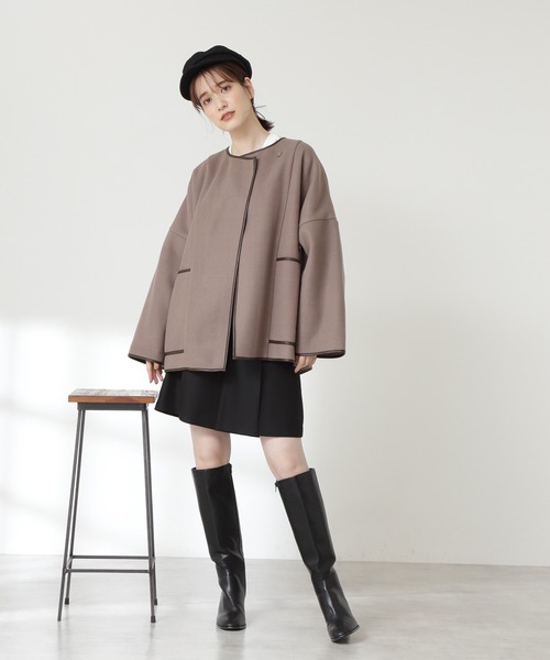 N.（N. Natural Beauty Basic）（エヌエヌナチュラルビューティーベーシック）の「◆サイドジップロングブーツ（ブーツ・レディース・ブラック/ベージュ・22.5/24.5/23.5）」の16枚目の写真