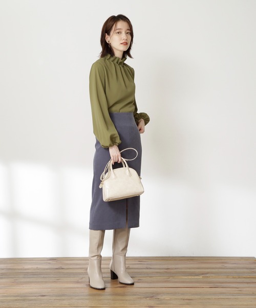 N.（N. Natural Beauty Basic）（エヌエヌナチュラルビューティーベーシック）の「◆サイドジップロングブーツ（ブーツ・レディース・ブラック/ベージュ・22.5/24.5/23.5）」の15枚目の写真