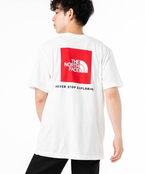 THE NORTH FACE(ザノースフェイス)の「ザノースフェイス 半袖 Tシャツ ボックスロゴ(Tシャツ/カットソー・メンズ・ホワイト/カーキ/ブラック/グリーン系その他/ブラック系その他/ホワイト系その他/ネイビー/グレー・L/XL/M/S/XXL)」の2枚目の写真
