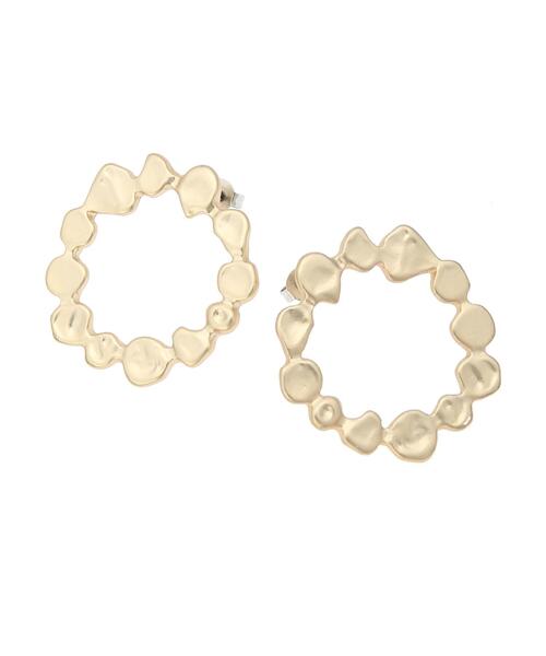 CRAFT STANDARD BOUTIQUE（クラフトスタンダードブティック）の「ツブツブサークルピアス　＊（ピアス（両耳用）・レディース・ゴールド・FREE）」の7枚目の写真