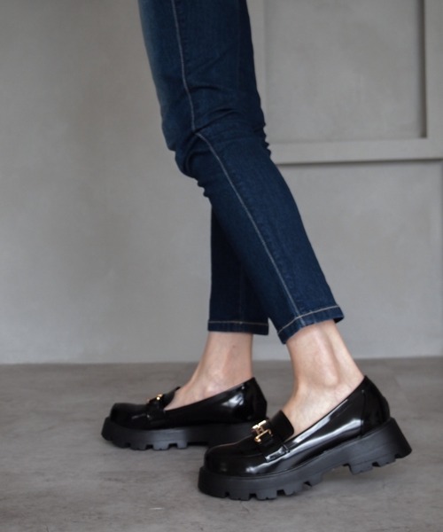 VIVIAN（ヴィヴィアン）の「厚底ビット付きローファー（ローファー・レディース・ブラック/ダークブラウン/ゼブラ・LL/S/M/L）」の15枚目の写真