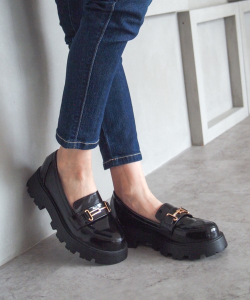 VIVIAN（ヴィヴィアン）の「厚底ビット付きローファー（ローファー・レディース・ブラック/ダークブラウン/ゼブラ・LL/S/M/L）」の17枚目の写真