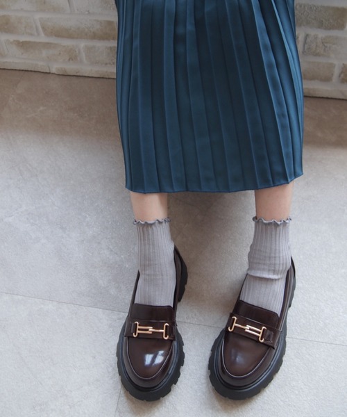 VIVIAN（ヴィヴィアン）の「厚底ビット付きローファー（ローファー・レディース・ブラック/ダークブラウン/ゼブラ・LL/S/M/L）」の21枚目の写真