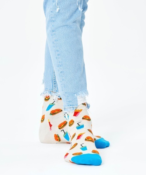 Socks Happy Happy Socks ハッピーソックス のファッション ソックス 靴下 Socks Happy クルーソックス Burger ソックス 靴下 Socks Happy Happy Socks ハッピーソックス のファッション ソックス 靴下 Socks Happy クルーソックス Burger ソックス 靴下