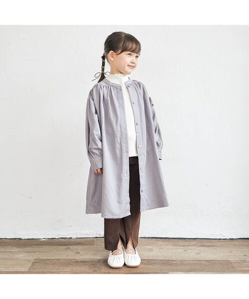 apres les cours(アプレレクール)の「センタープリーツフレアパンツ 10分丈(その他パンツ・キッズ・ブラウン/オレンジ・80/90/100/110/120/130/140)」の5枚目の写真