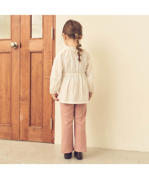 apres les cours(アプレレクール)の「センタープリーツフレアパンツ 10分丈(その他パンツ・キッズ・ブラウン/オレンジ・80/90/100/110/120/130/140)」の8枚目の写真