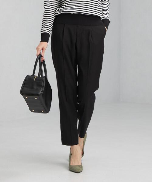 green label relaxing（グリーンレーベルリラクシング）の「TR マジコ タック テーパード パンツ -マシーンウォッシャブル-（その他パンツ・レディース・ブラック/オリーブ/オレンジ系その他/その他1/ピンク・44/46/40/38/42/36/34）」の2枚目の写真