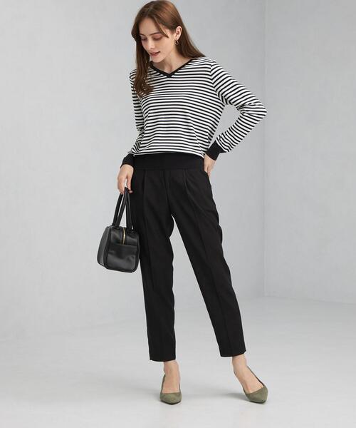 green label relaxing（グリーンレーベルリラクシング）の「TR マジコ タック テーパード パンツ -マシーンウォッシャブル-（その他パンツ・レディース・ブラック/オリーブ/オレンジ系その他/その他1/ピンク・44/46/40/38/42/36/34）」の13枚目の写真